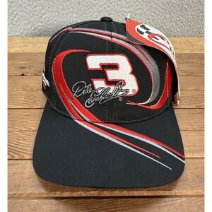 Vintage Chase Authentics Hat Mens Black Strap Back Cap Dale Earnhardt Nascar Y2K